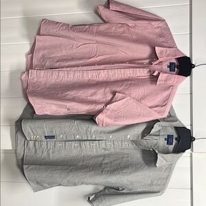 Men’s Cambridge Classics vintage (Mervyns) Pink and Gray Shirts Size 16 1/2